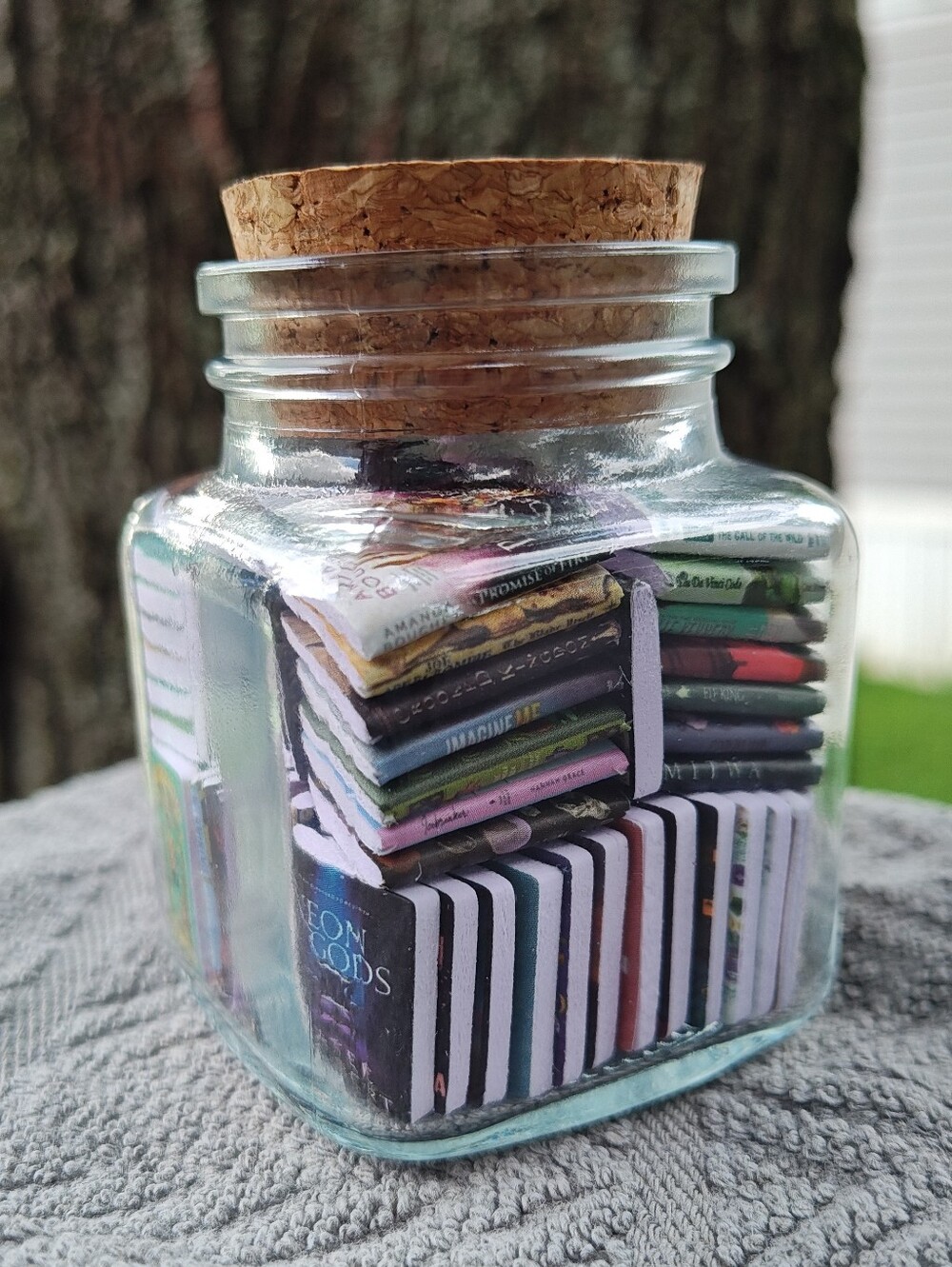 Cube Book Jar 70+ Miniature Books, Minis, Whimsical Home Decor - Picture 2 of 5
